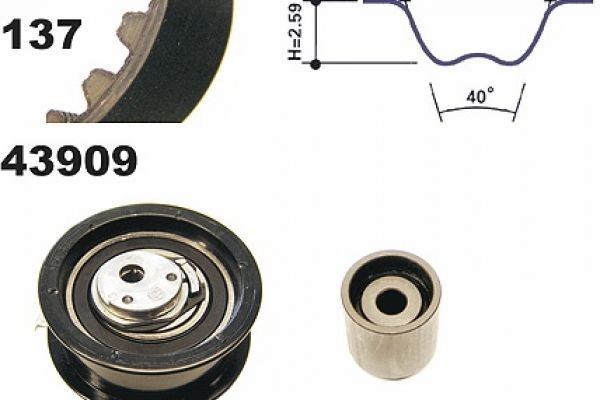 MAPCO Σετ οδοντωτού ιμάντα 73808 Σετ οδοντωτού ιμάντα MAPCO TRANSIT CONNECT 73808 φθηνά