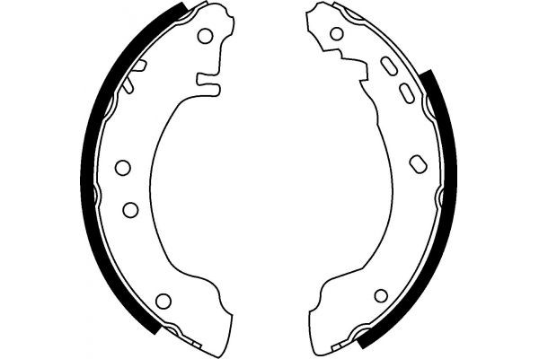 MAPCO Piduriklotside komplekt 8520 Trummelpiduriklotsid MAPCO Nissan NV200 8520
