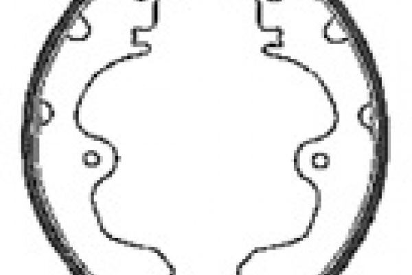 MAPCO Sada brzdových čeľustí 8548 Sada brzdových čeľustí MAPCO Toyota LAND CRUISER 8548