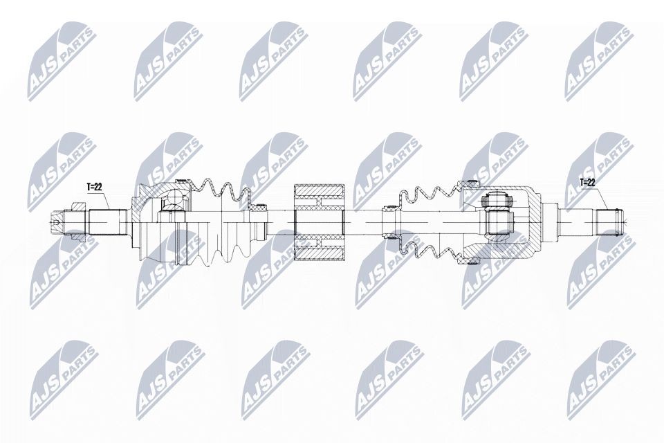 NTY Drivaxel NPW-FT-069 NTY NPW-FT-069 drivaxlar Fiat Panda 312 pris