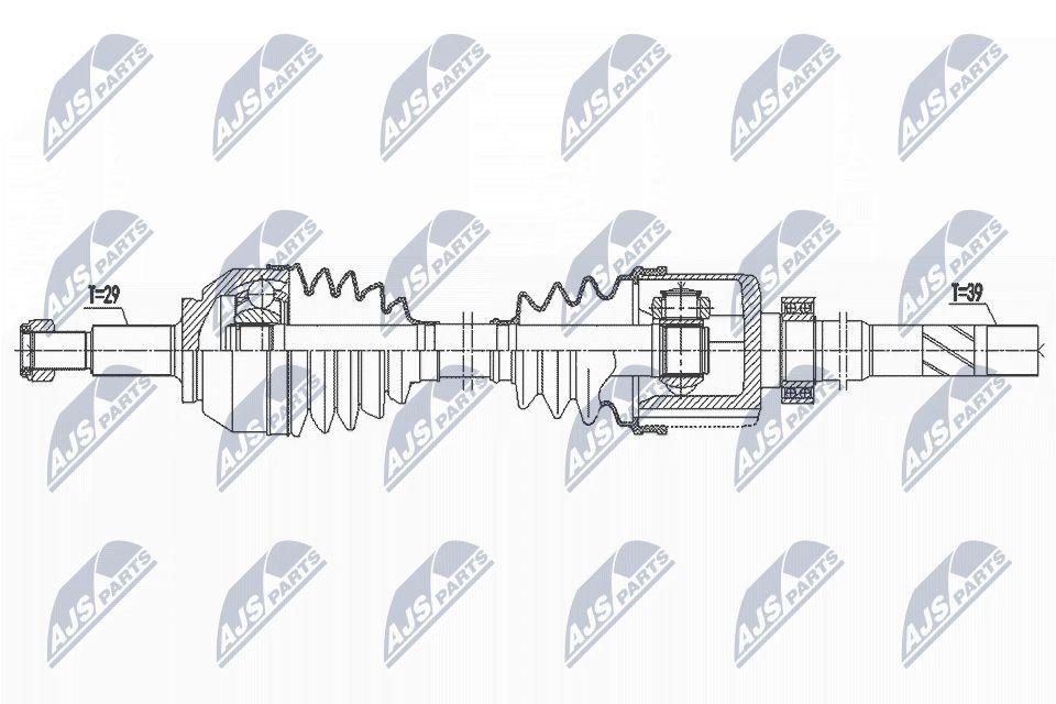Arbre de transmission NTY NPW-RE-192 NTY NPW-RE-192 Cardan de transmission NISSAN 350 Z 2018