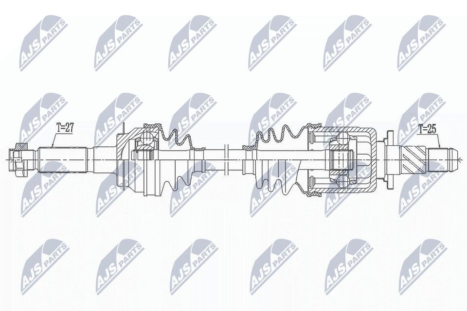 NTY Trækaksel NPW-SB-033 Transmission Subaru XV GT: Trækaksel NTY NPW-SB-033