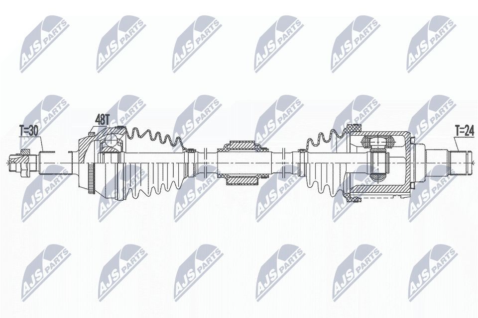 Cardan de transmission NTY NPW-TY-180 NTY NPW-TY-180 Cardan de transmission TOYOTA CAMRY 2009