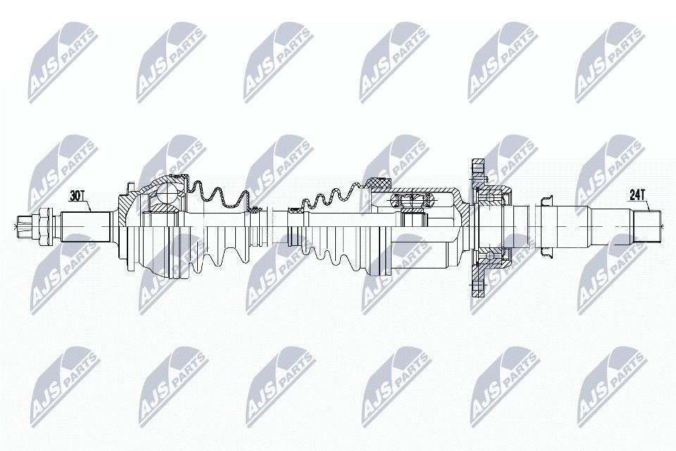 Semiasse NTY NPW-TY-186 NTY NPW-TY-186 Semiassi destro e sinistro Toyota RAV 4 2025