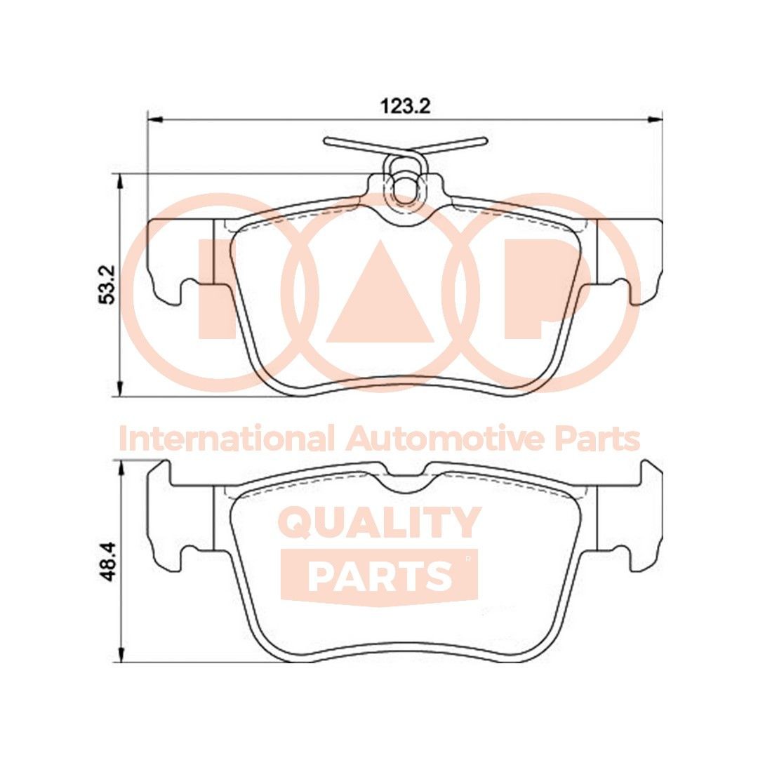 IAP QUALITY PARTS Bromsbelägg 704-04045 704-04045 IAP QUALITY PARTS belägg FORD B-MAX