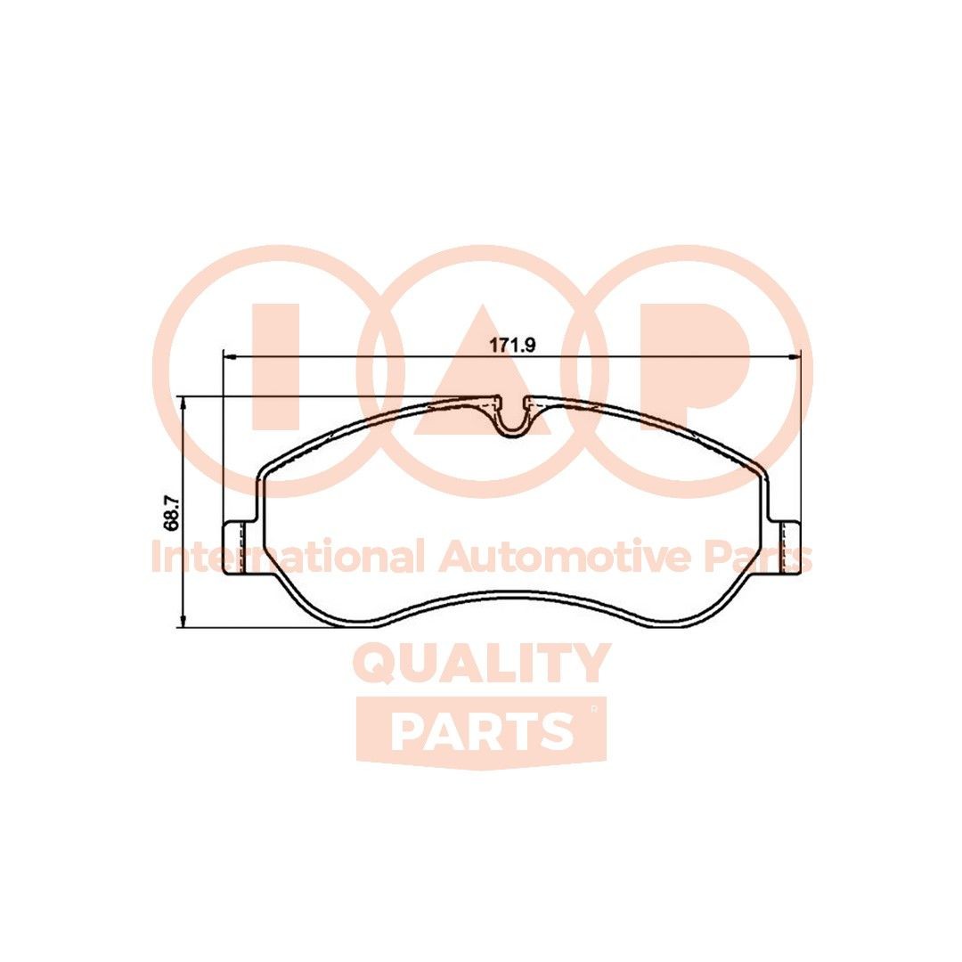 IAP QUALITY PARTS Bromsbelägg 704-04053 704-04053 IAP QUALITY PARTS bromskloss FORD B-MAX