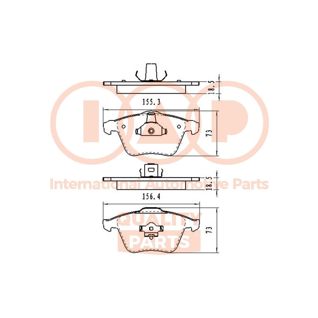 IAP QUALITY PARTS Bromsbelägg 704-11121 704-11121 IAP QUALITY PARTS bromsklossar Opel FRONTERA