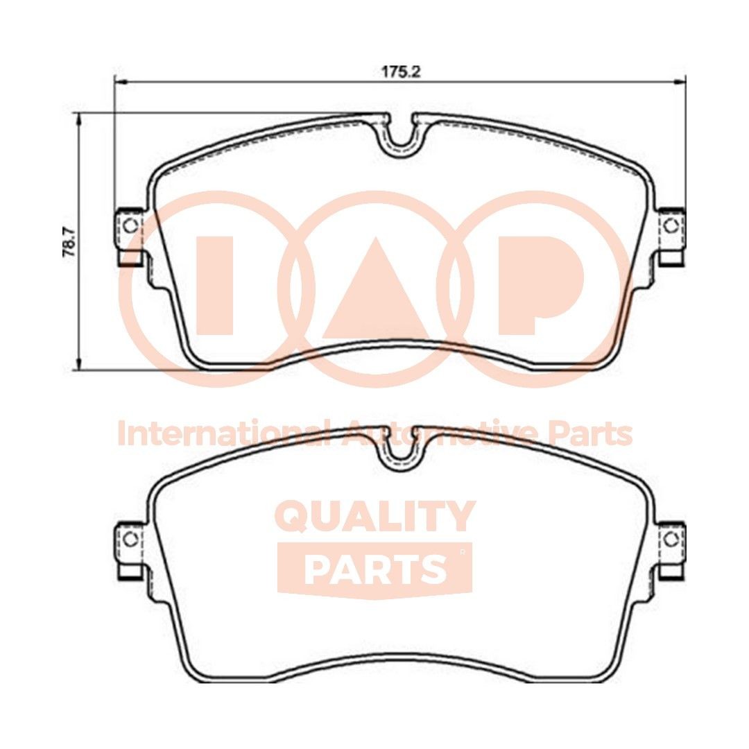 IAP QUALITY PARTS Brake pad set 704-14091 Jaguar XF IAP QUALITY PARTS brake pads 70414091