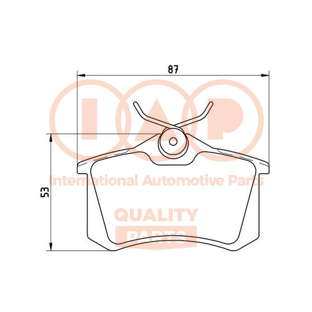 IAP QUALITY PARTS Piduriklotsid 704-50043 Klotsid IAP QUALITY PARTS Peugeot 407 704-50043