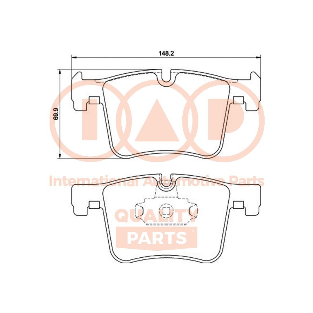 IAP QUALITY PARTS Bremseklosser 704-51130P Klosser IAP QUALITY PARTS 1-serie 704-51130P billige