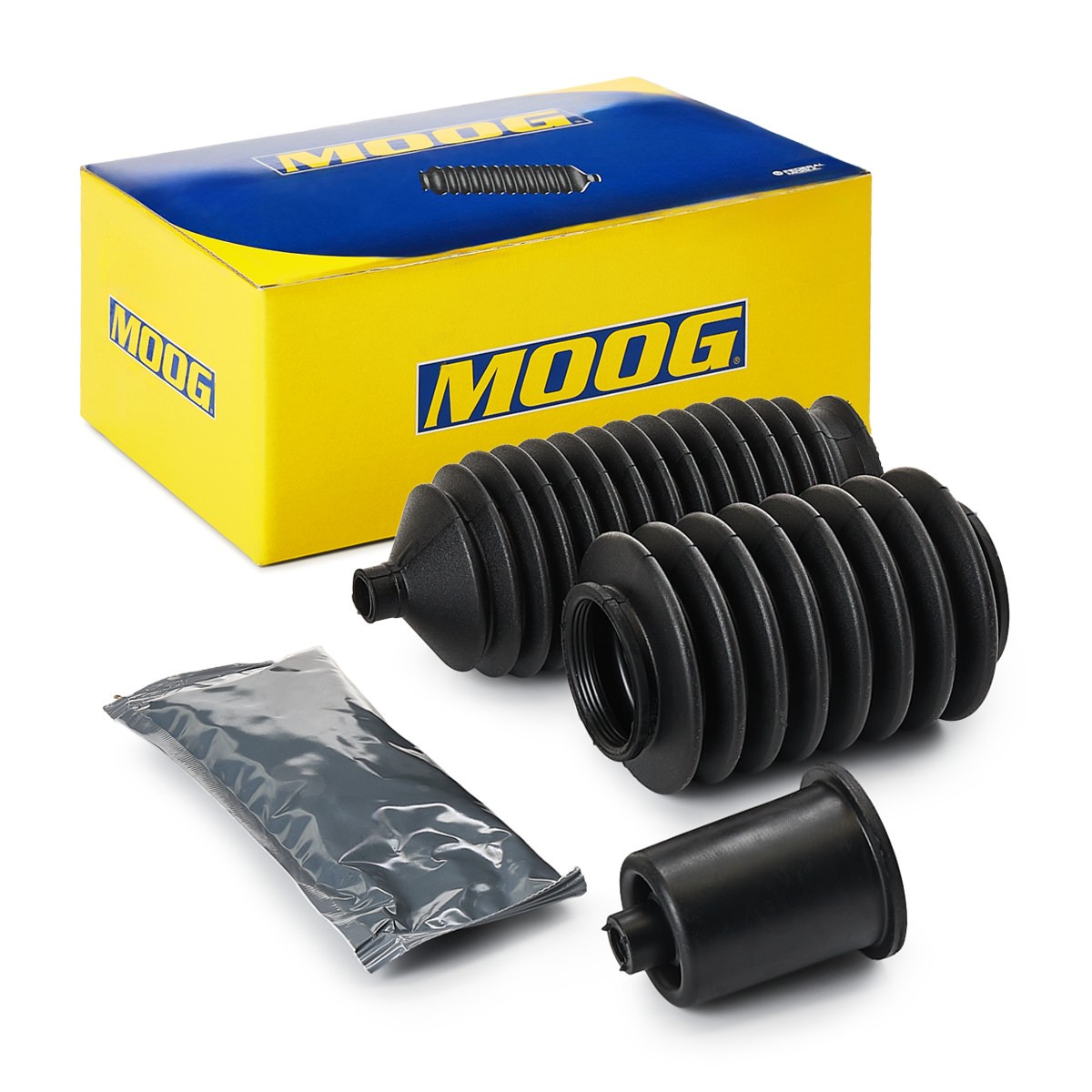 MOOG Kaitsekummikomplekt, rooliseade K150126 Roolilati tolmukaitse MOOG Seat ARONA K150126