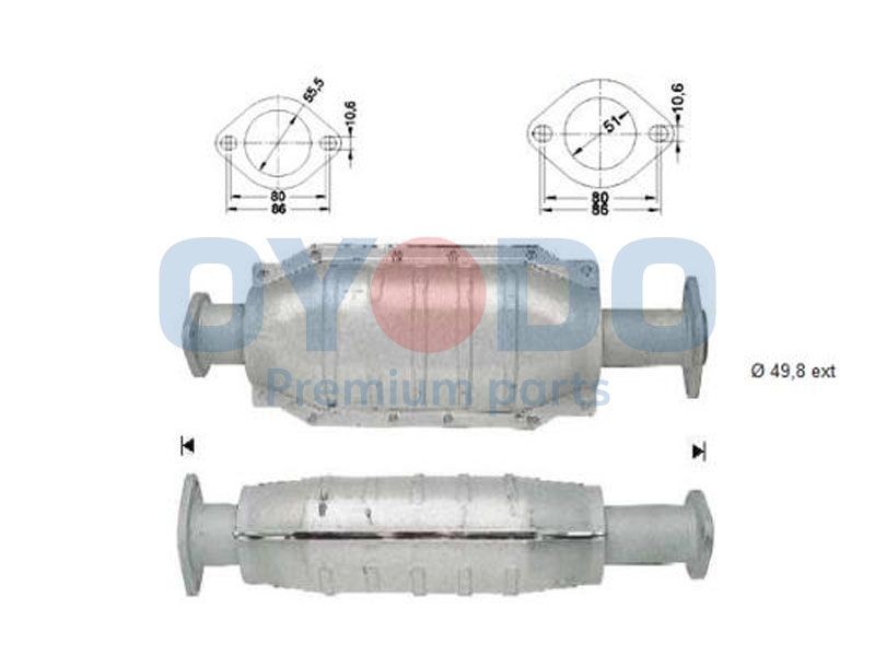 Oyodo Catalyseur 10N0136-OYO Oyodo 10N0136-OYO Catalyseur