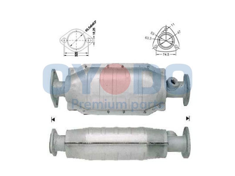 Oyodo Katalysaattori 10N0138-OYO Oyodo 10N0138-OYO Honda Civic VI katalysaattori hinta