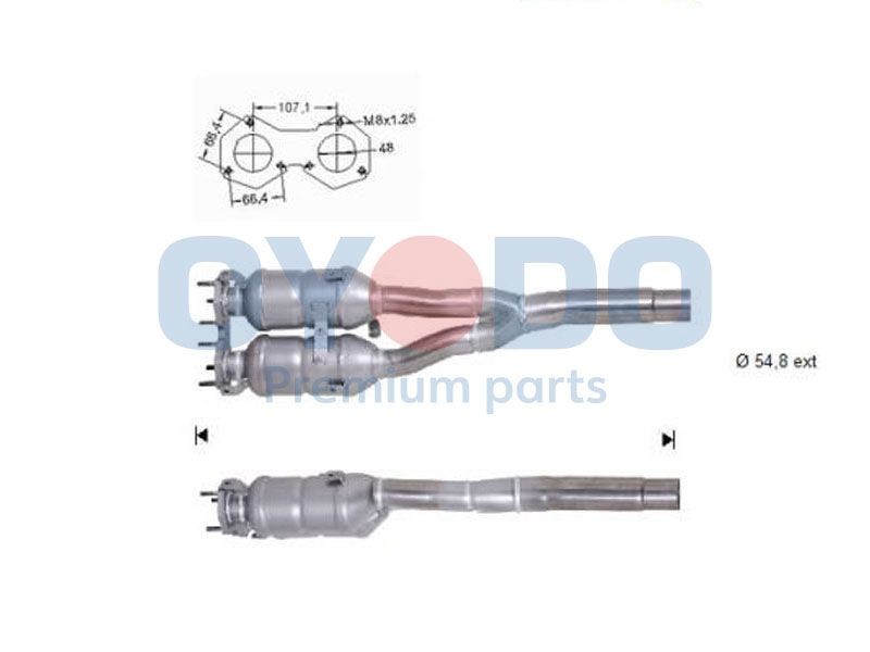 Oyodo Καταλύτης 10N0144-OYO 10N0144-OYO Καταλύτης Oyodo AUDI 80