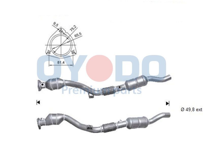 Oyodo Katalyzátor 10N0146-OYO Katalyzátor AUDI Oyodo 10N0146-OYO