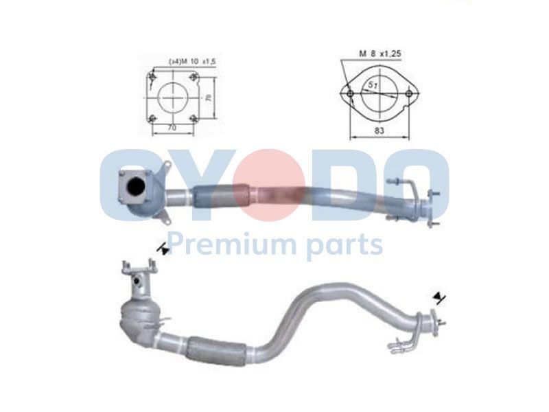 Oyodo Katalyzátor 10N0150-OYO Oyodo Katalyzátor AUDI 10N0150-OYO