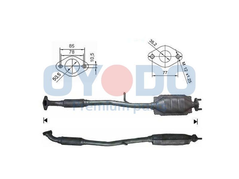 Oyodo Katalysator 10N0154-OYO Hyundai Atos MX Katalysator Oyodo 10N0154-OYO