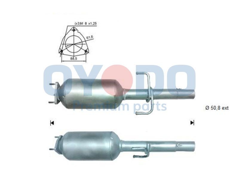 Partikkelfilter Oyodo 20N0104-OYO Oyodo 20N0104-OYO Dpf Ford KA 2002