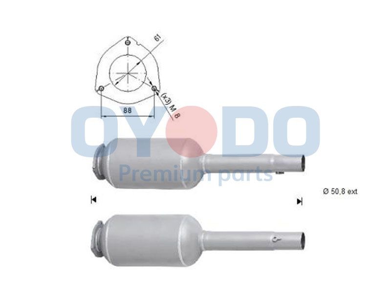 Oyodo Partikkelfilter 20N0105-OYO Oyodo 20N0105-OYO Dieselpartikkelfilter Alfa Romeo 166 936 billige