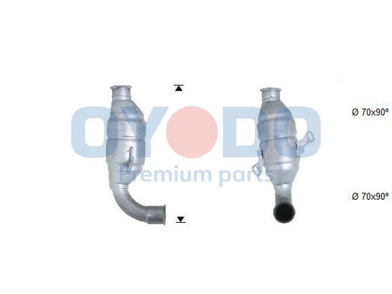 Oyodo Catalyseur 20N0113-OYO Peugeot BIPPER Précatalyseur Oyodo 20N0113-OYO