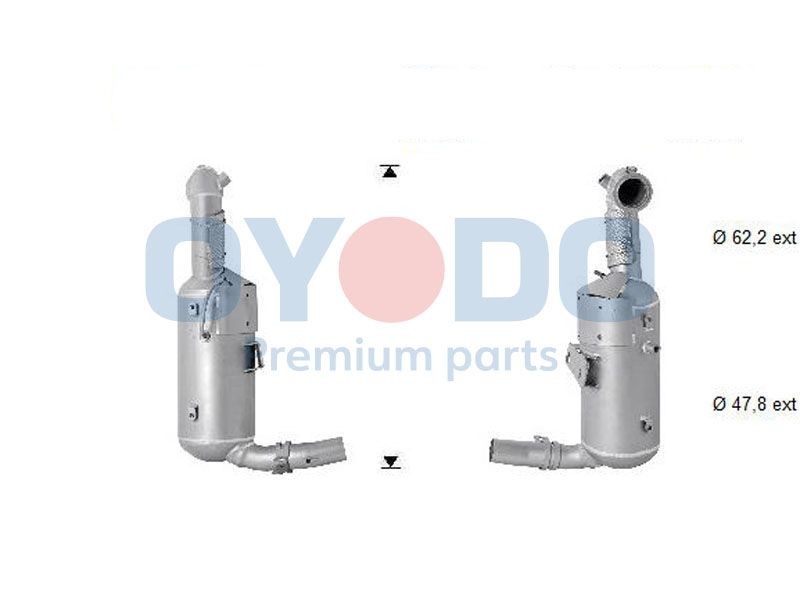 Partikkelfilter Oyodo 20N0130-OYO Oyodo 20N0130-OYO: Dpf Opel CORSA 2003