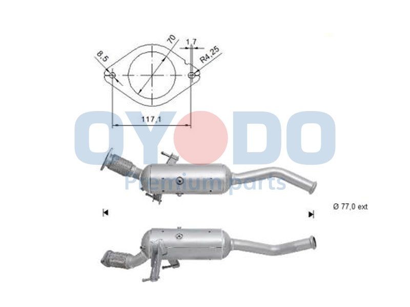 Oyodo Rußpartikelfilter 20N0141-OYO DPF Oyodo Citroën JUMPY 20N0141-OYO