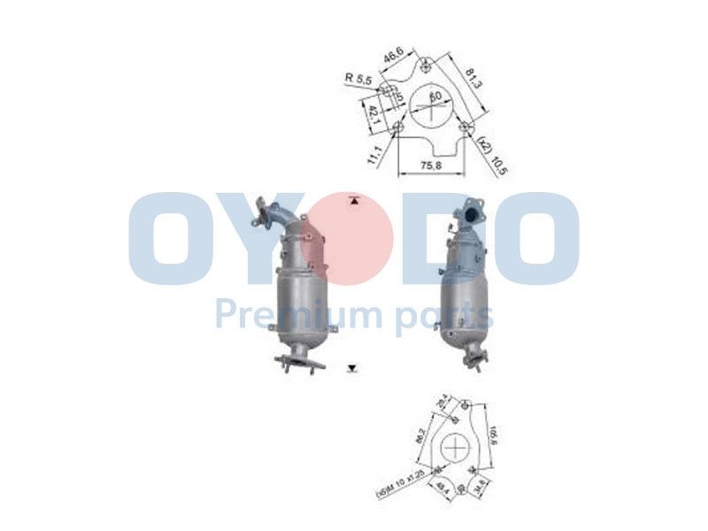 Partikkelfilter Oyodo 20N0148-OYO Oyodo 20N0148-OYO Dpf Honda ACCORD 2011
