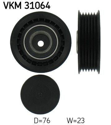 SKF Strammehjul, kilerem VKM 31064 VKM 31064 Strammehjul VW TRANSPORTER SKF