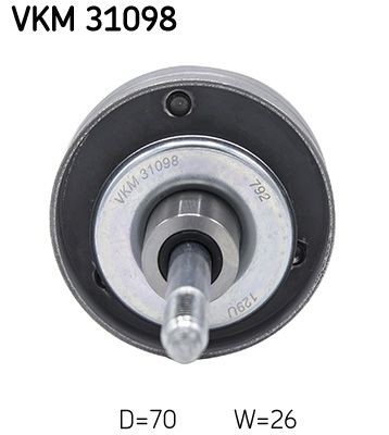 Polia de desvio / de guia, correia trapezoidal estriada SKF VKM 31098 SKF VKM 31098: Polia de desvio guia Volkswagen TOURAN 2021