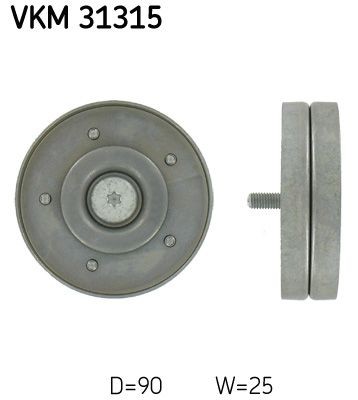 SKF Galoppino guidacinghia, cinghia Poly-V VKM 31315 SKF VKM 31315 Galoppino California T5 Bus (7EC, 7EF, 7EG, 7HF) originale prezzo