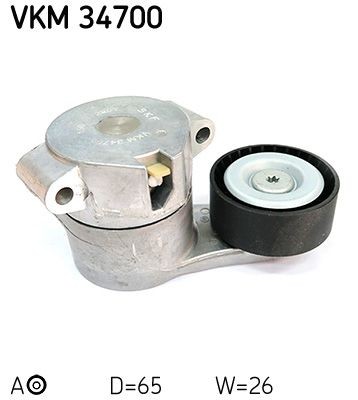 Rolo tensor, correia trapezoidal estriada SKF VKM 34700 SKF VKM 34700 Rolo tensor FORD TRANSIT CUSTOM 2019