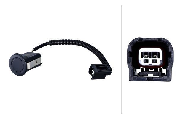 Parkeersensor HELLA 6PX 358 141-931 HELLA 6PX 358 141-931 Achteruitrijsensoren achter links rechts Honda CR-V 2003