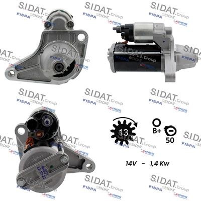 SIDAT Anlasser S12BH0882 S12BH0882 Starter Motor FIAT PUNTO SIDAT kaufen