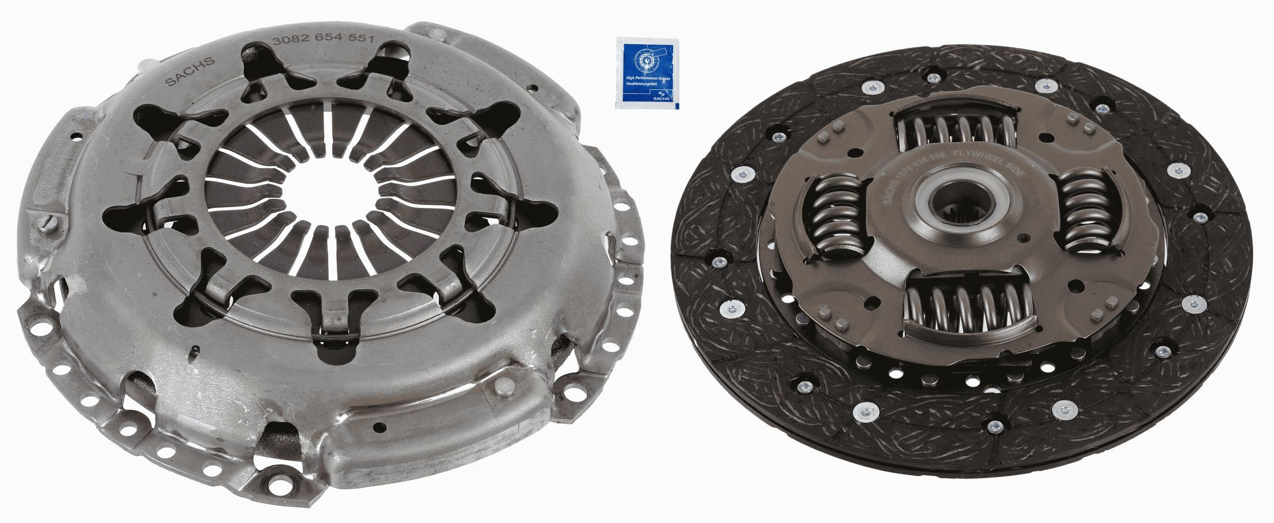 SACHS Koppelingsset 3000 951 616 SACHS 3000 951 616 Koppelingsset FORD KA+ Hatchback (UK, FK) 1.2 Ti-VCT 88 Pk 2019
