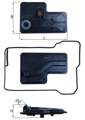 KNECHT Hydraulický filter automatickej prevodovky HX 270D Hydraulický filter automatickej prevodovky FORD USA KNECHT HX 270D