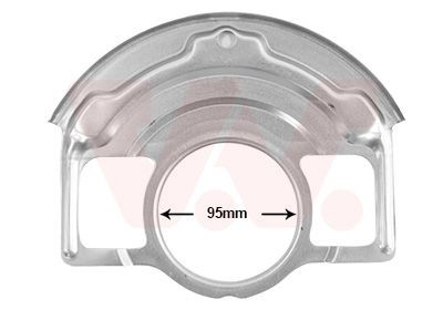VAN WEZEL Bremseskjold 3352371 Ankerplader VAN WEZEL GT-R 3352371 billige