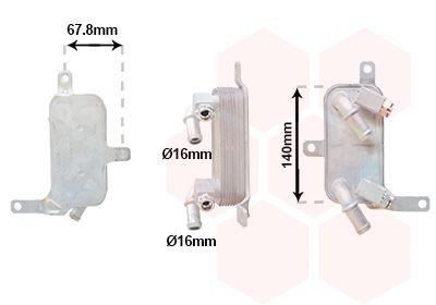 VAN WEZEL Radiateur d'huile de boite de vitesse automatique 37013734 VAN WEZEL 37013734 Radiateur d'huile de boite de vitesse automatique Opel Tigra Twintop d'origine prix