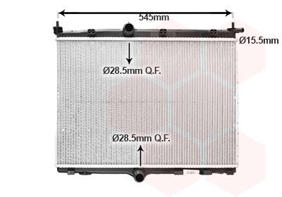 VAN WEZEL Chladič motora 40012703 40012703 Chladič motora JEEP GRAND CHEROKEE VAN WEZEL