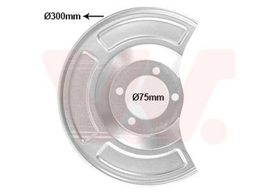 VAN WEZEL Splash Panel, brake disc 5420374 LEXUS LX VAN WEZEL brake disc back plate 5420374