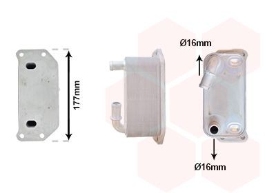 VAN WEZEL Oljekjøler, motorolje 59013708 59013708 Oljekjøler VOLVO V70 VAN WEZEL