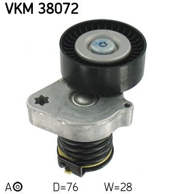 SKF Tensioner pulley VKM 38072 SKF VKM 38072 MERCEDES-BENZ S-Class (V223) belt tensioner pulley replacement