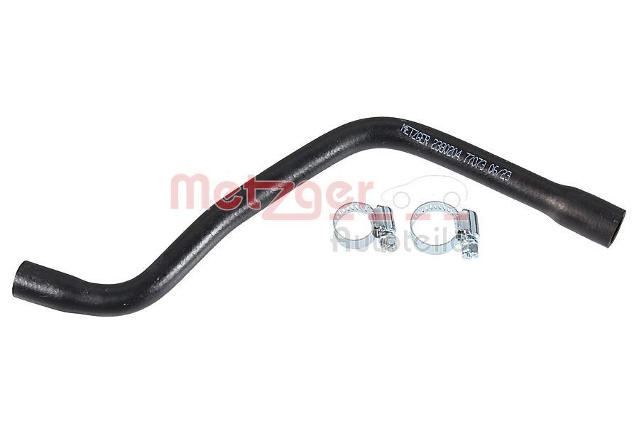 METZGER Slange, veivhuslufting 2380204 2380204 Ventil veivhusventilasjon VW TRANSPORTER METZGER