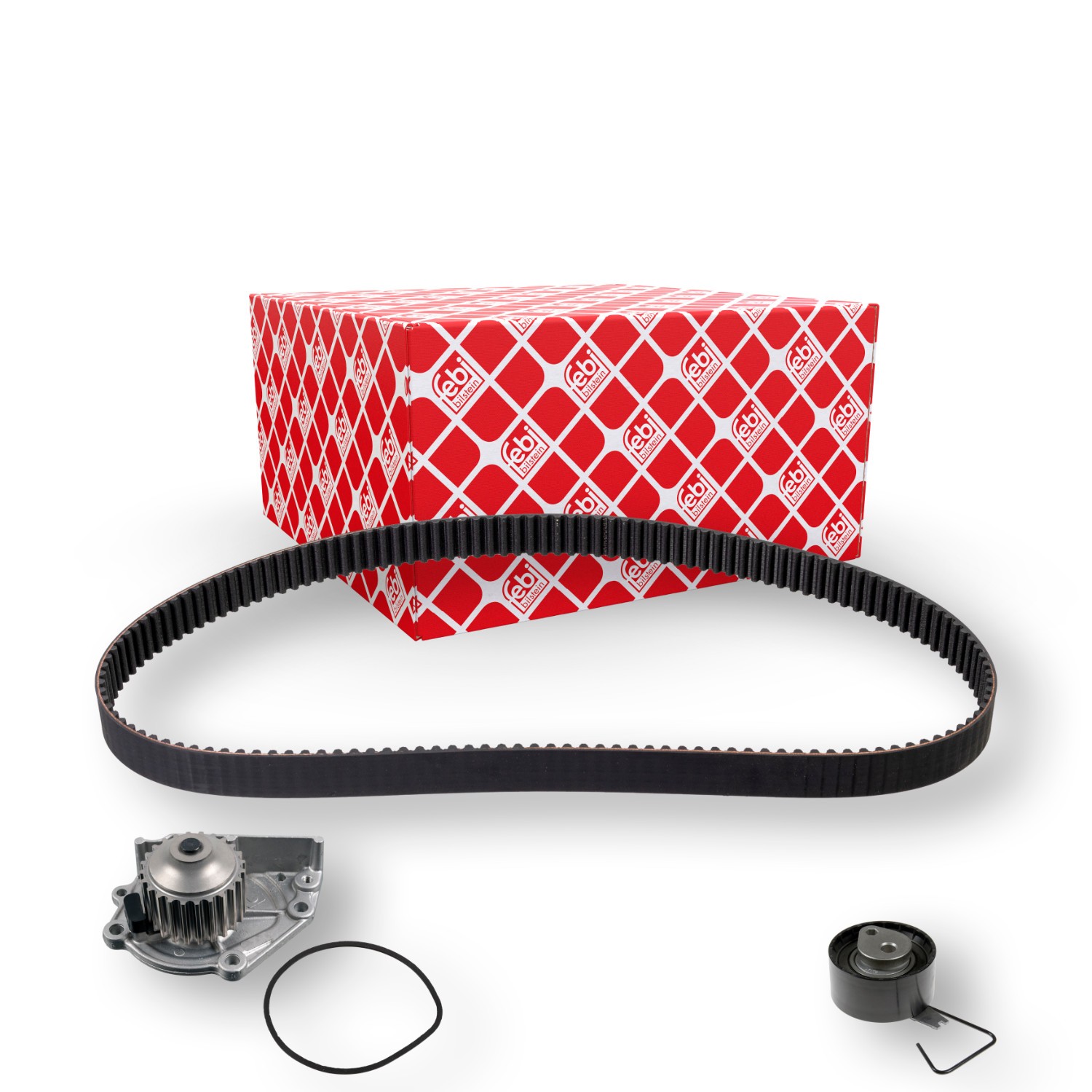 FEBI BILSTEIN Kit cinghia distribuzione, pompa acqua 173349 prezzo Pompa acqua + kit distribuzione Land Rover LG 173349 FEBI BILSTEIN