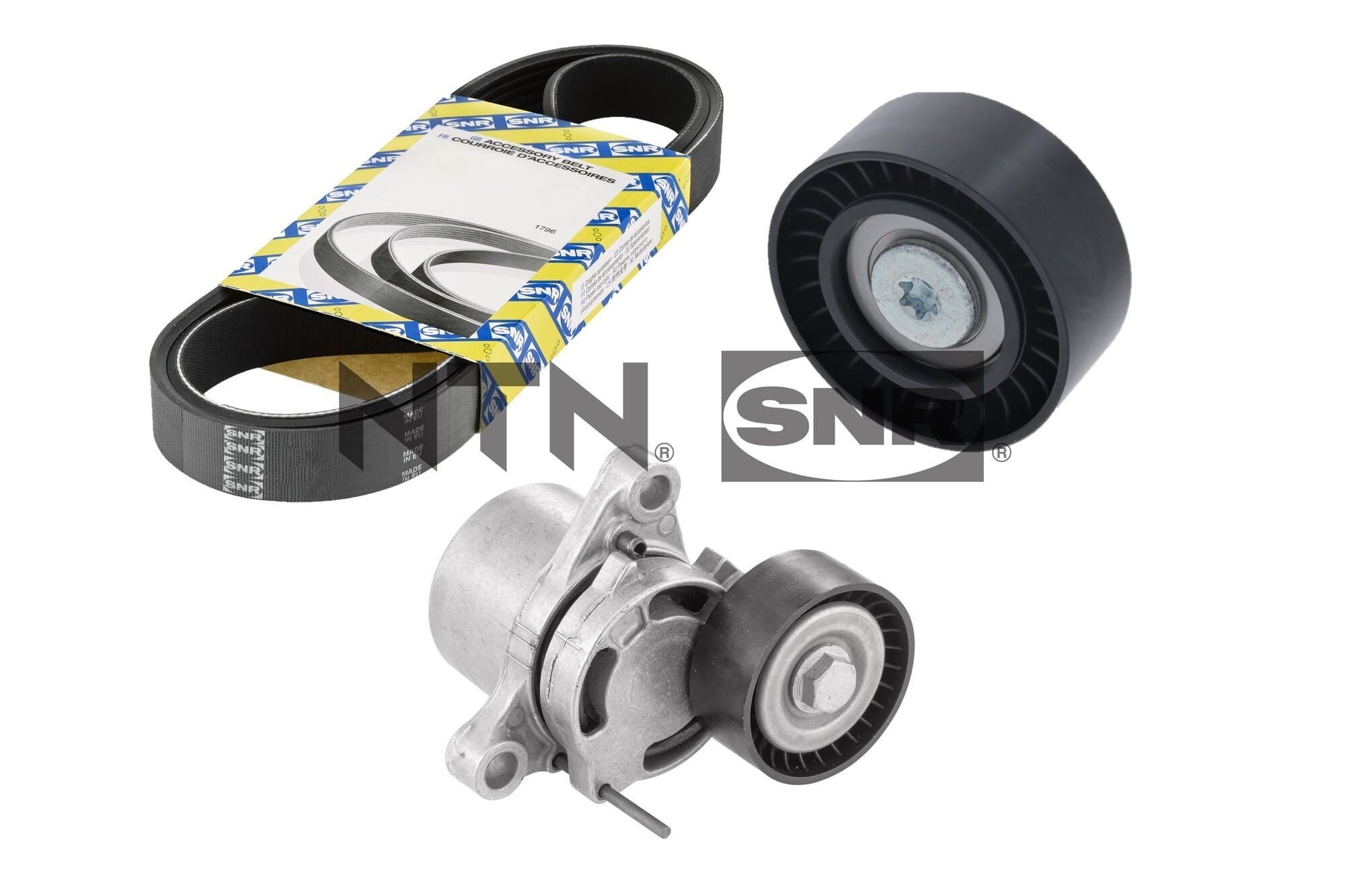 Jogo de correias trapezoidais estriadas SNR KA850.07 SNR KA850.07 Jogo de correias trapezoidais estriadas BMW Série 5 2025