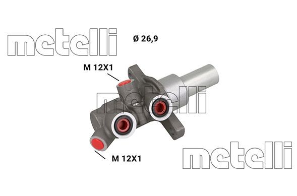 METELLI Hovedbremsesylinder 05-1254 Bremsepumpe METELLI CLS 05-1254 billige