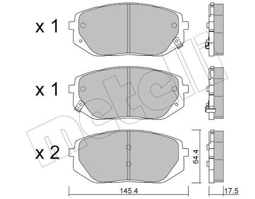 METELLI Plaquettes de frein 22-1300-0 METELLI 22-1300-0 Plaquettes de frein HYUNDAI Tucson (NX4, NX4E) 1.6 T-GDi Hybrid 215 CV 2024