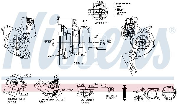 NISSENS Turbolader 93564 NISSENS 93564 Turbolader BMW E82 billige