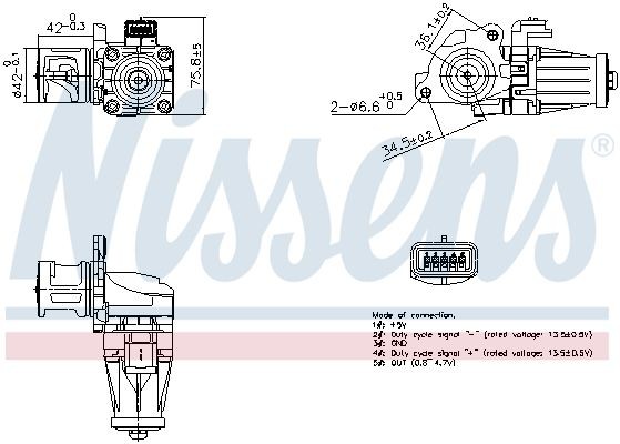 EGR-ventil NISSENS 98376 NISSENS 98376 EGR VOLVO S60 2021