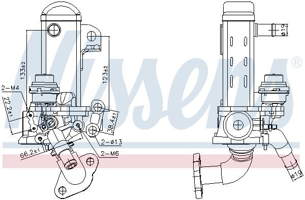 NISSENS EGR-koeler 989461 Koeler uitlaatterugvoering NISSENS CABSTAR E 989461 goedkoop