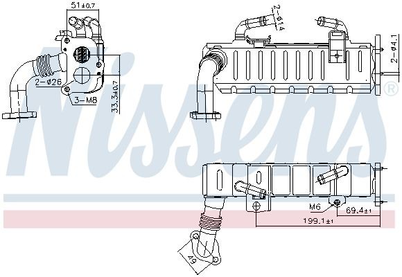 NISSENS EGR-jahuti 989475 NISSENS 989475 originaal EGR jahuti Toyota Prius 3 hind